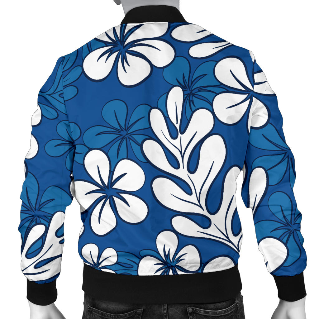 Plumeria Pattern Print Design PM015 Men Bomber Jacket