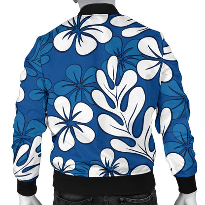 Plumeria Pattern Print Design PM015 Men Bomber Jacket