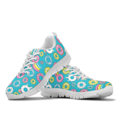 Donut Pattern Print Design DN013 Sneakers White Bottom Shoes