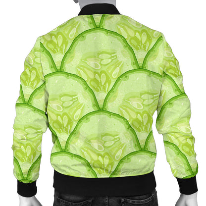 Cucumber Pattern Print Design CC04 Men Bomber Jacket