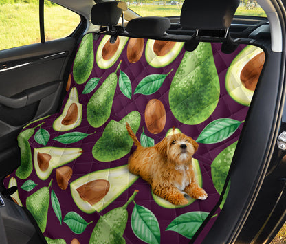Avocado Pattern Print Design AC08 Rear Dog  Seat Cover