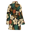 Hawaiian Themed Pattern Print Design H08 Women Bathrobe