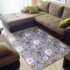 Lilac Pattern Print Design LI07 Area Rugs