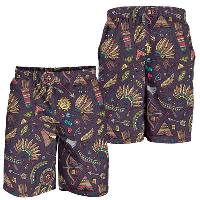 Tribal native american Aztec Mens Shorts