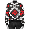 Navajo Pattern Print Design A02 Women's Bomber Jacket