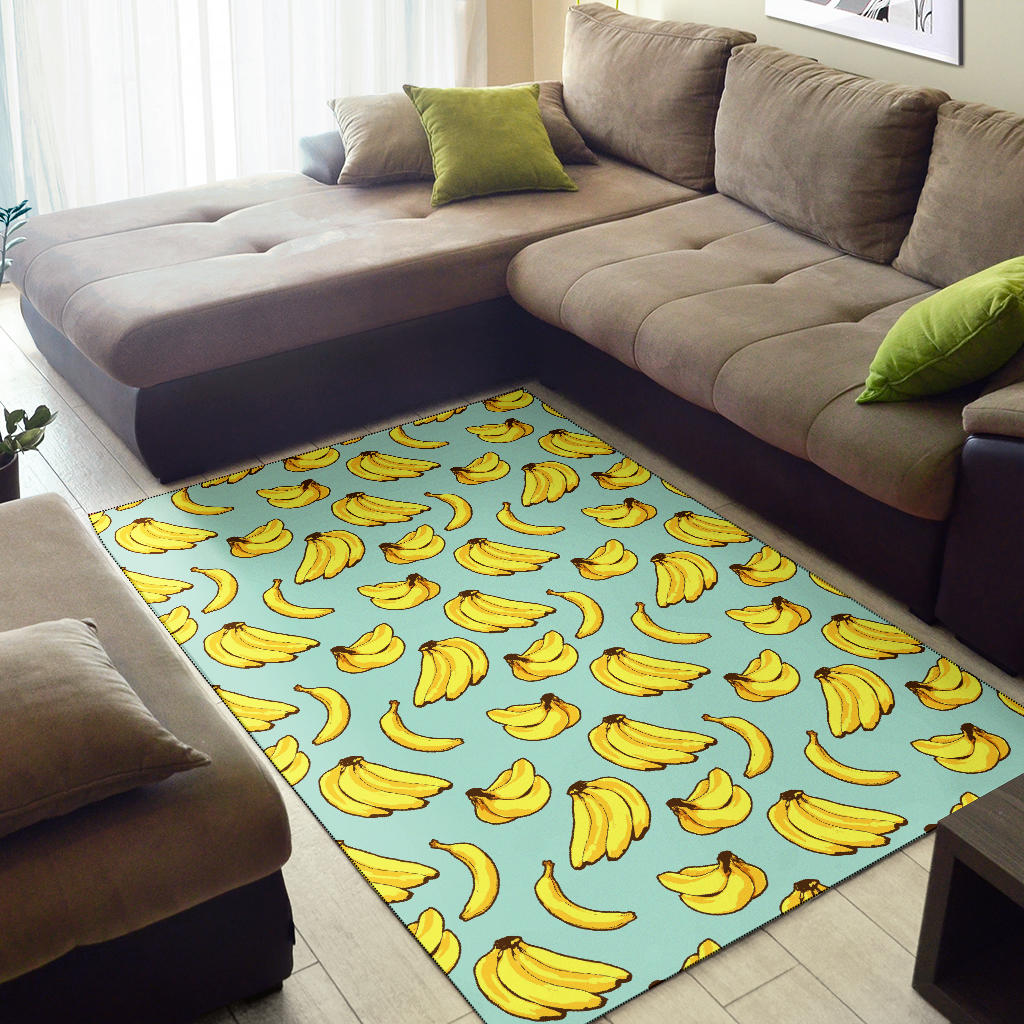 Banana Pattern Print Design BA04 Area Rugs