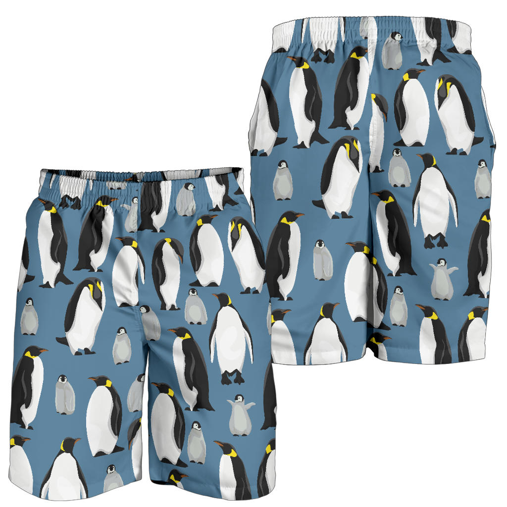 Penguin Pattern Print Design A03 Mens Shorts