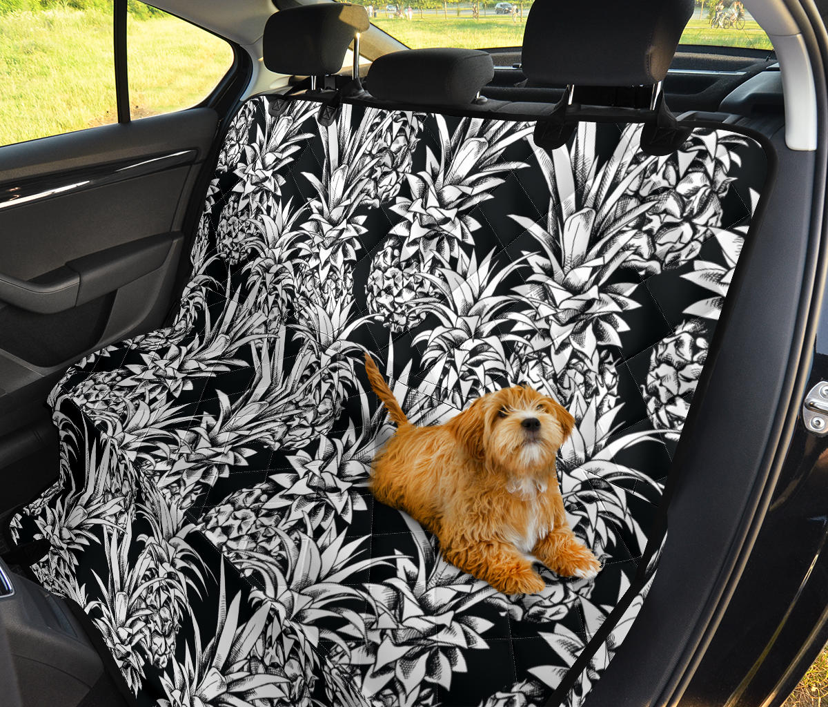 Pineapple Pattern Print Design PP08 Rear Dog  Seat Cover
