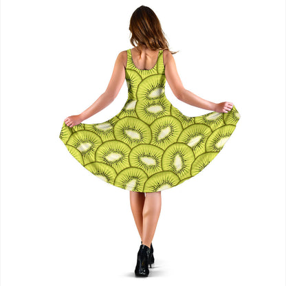 Kiwi Pattern Print Design KW07 Midi Dress