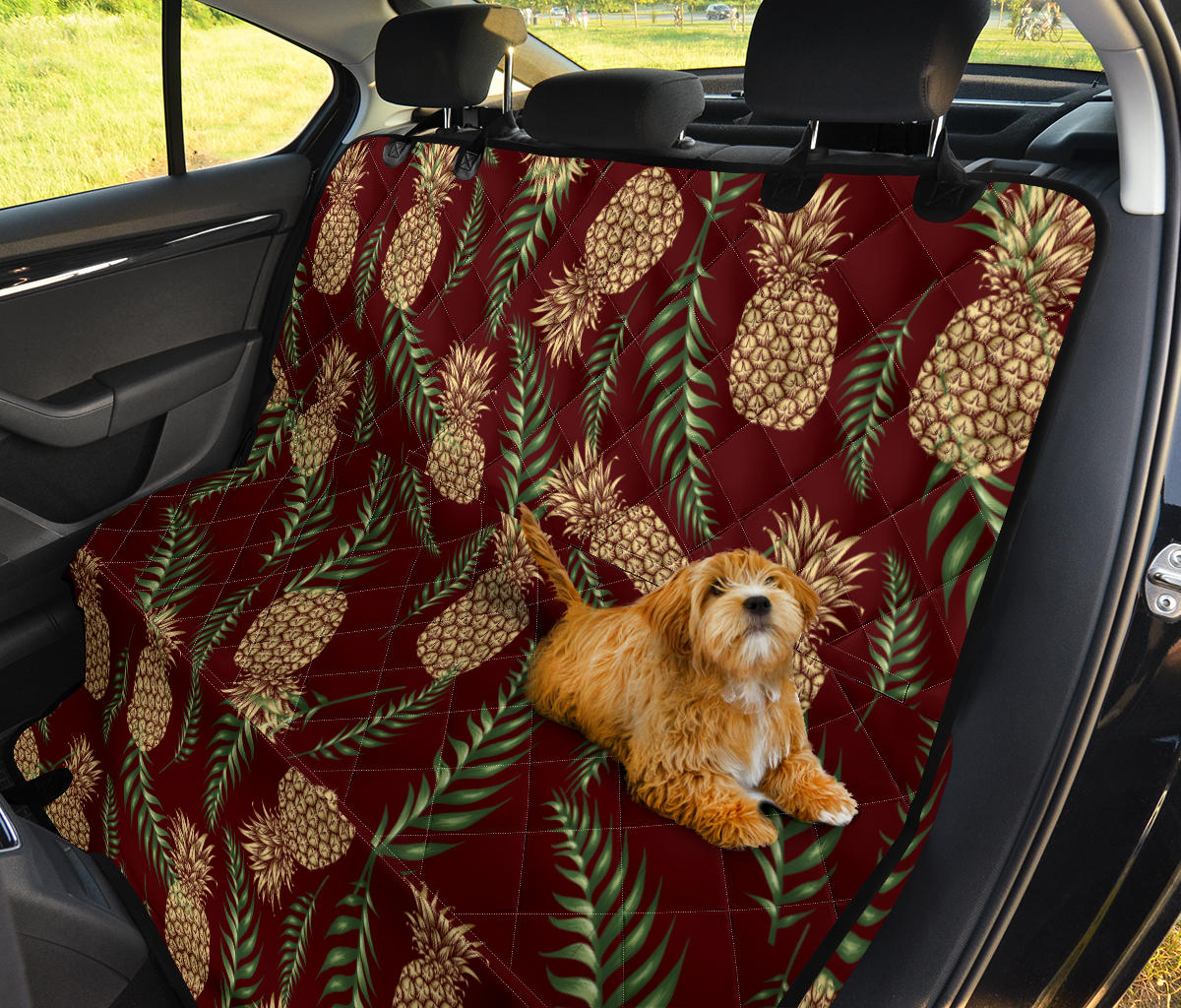 Pineapple Pattern Print Design PP013 Rear Dog  Seat Cover
