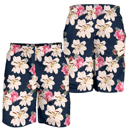 Lily Pattern Print Design LY04 Mens Shorts