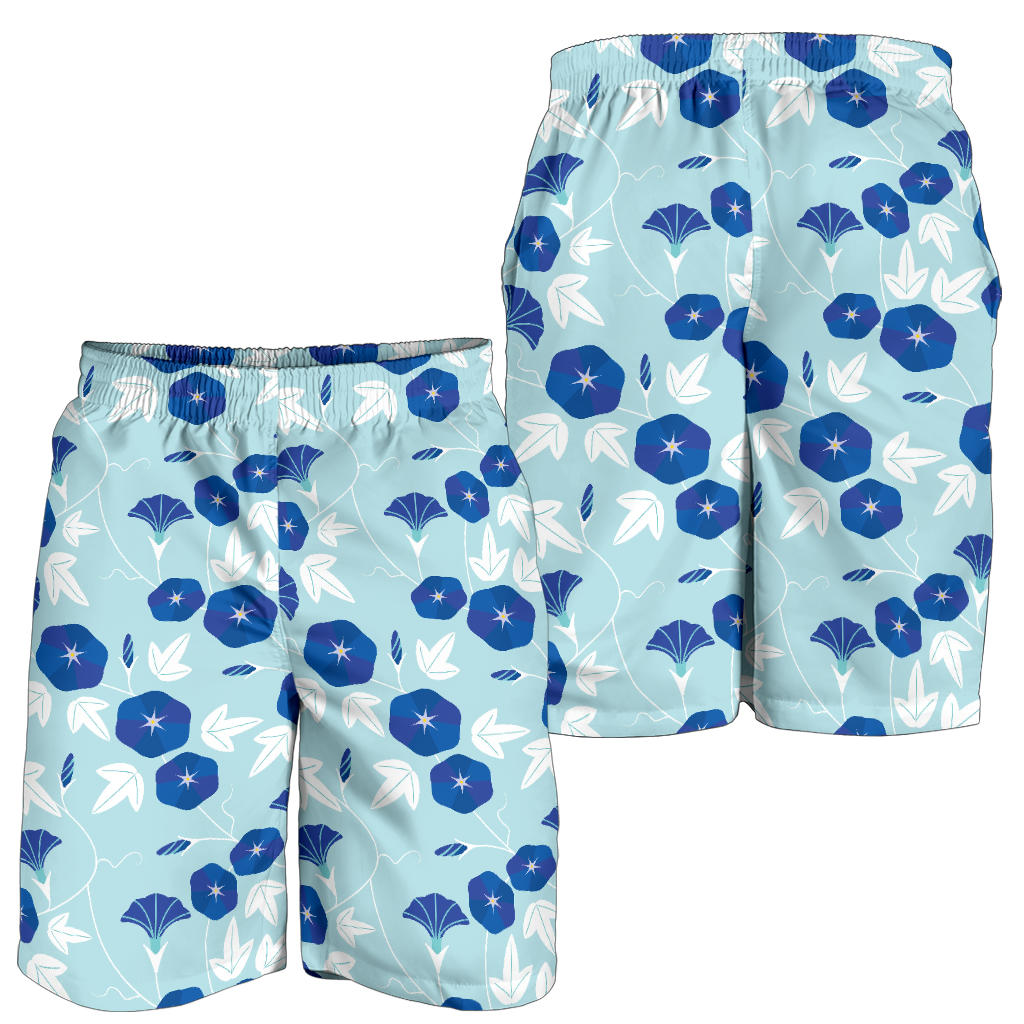 Morning Glory Pattern Print Design MG07 Mens Shorts
