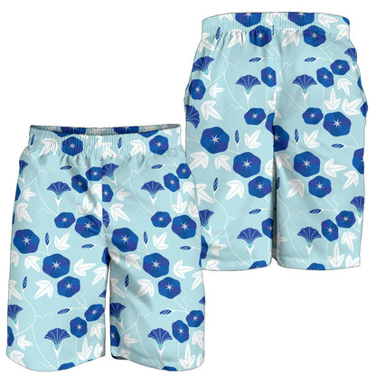 Morning Glory Pattern Print Design MG07 Mens Shorts