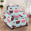 CupCake Print Pattern Armchair Slipcover