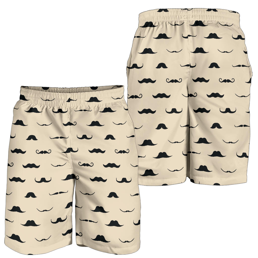 Mustache Pattern Print Design A03 Mens Shorts