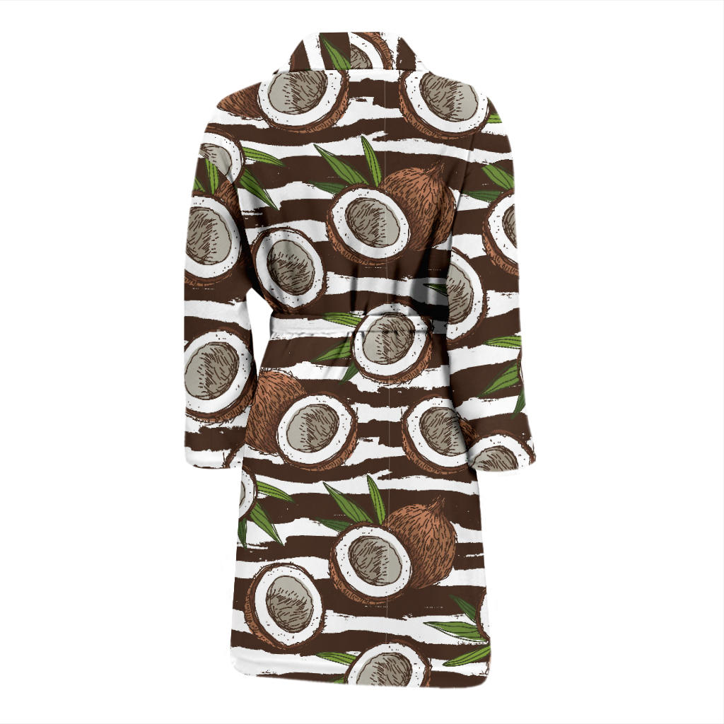 Coconut Pattern Print Design CN04 Men Bathrobe