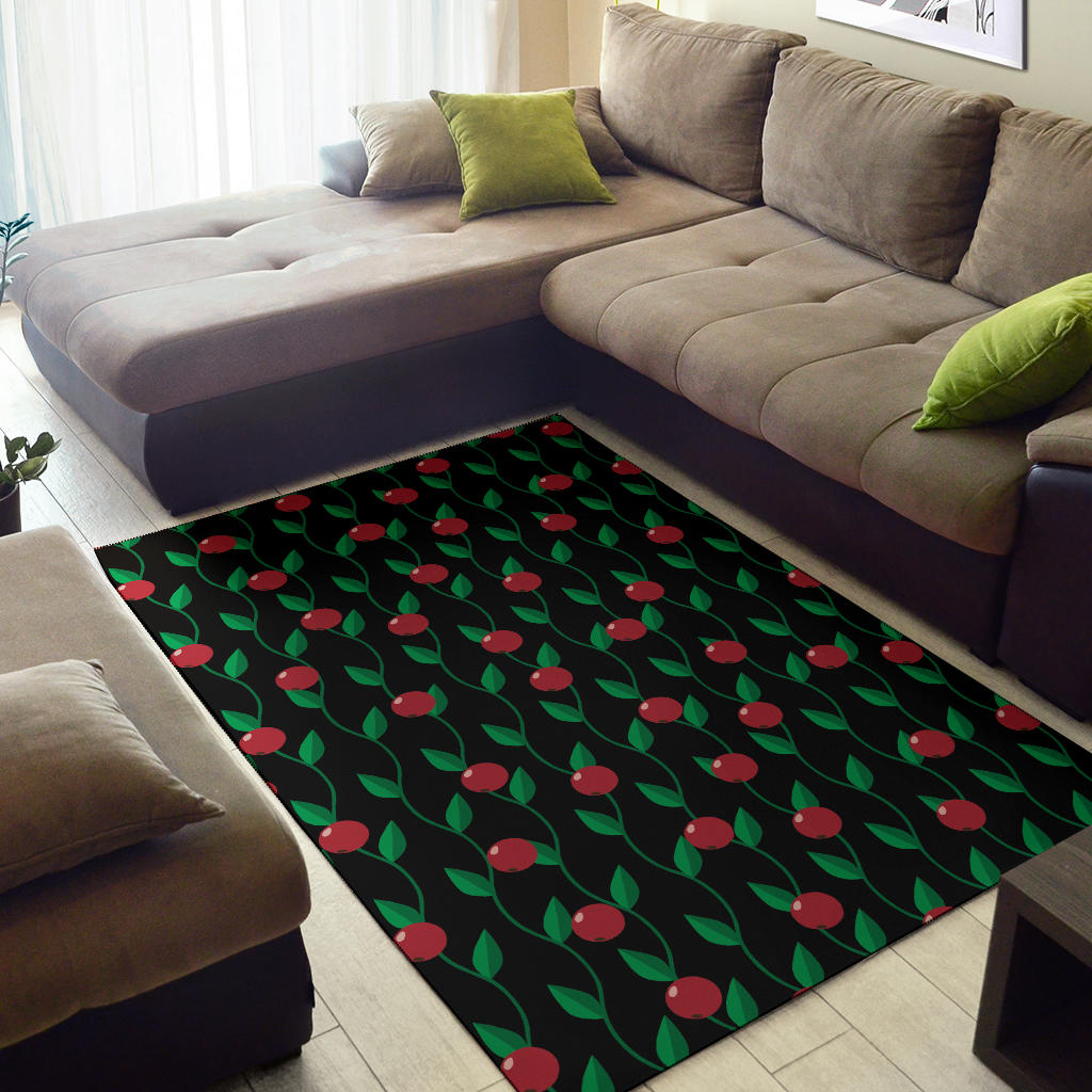 Cranberry Pattern Print Design CB01 Area Rugs