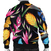 Tropical Flower Pattern Print Design TF016 Men Bomber Jacket