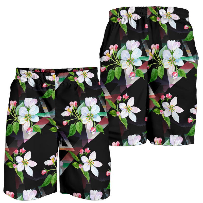 Apple blossom Pattern Print Design AB07 Mens Shorts