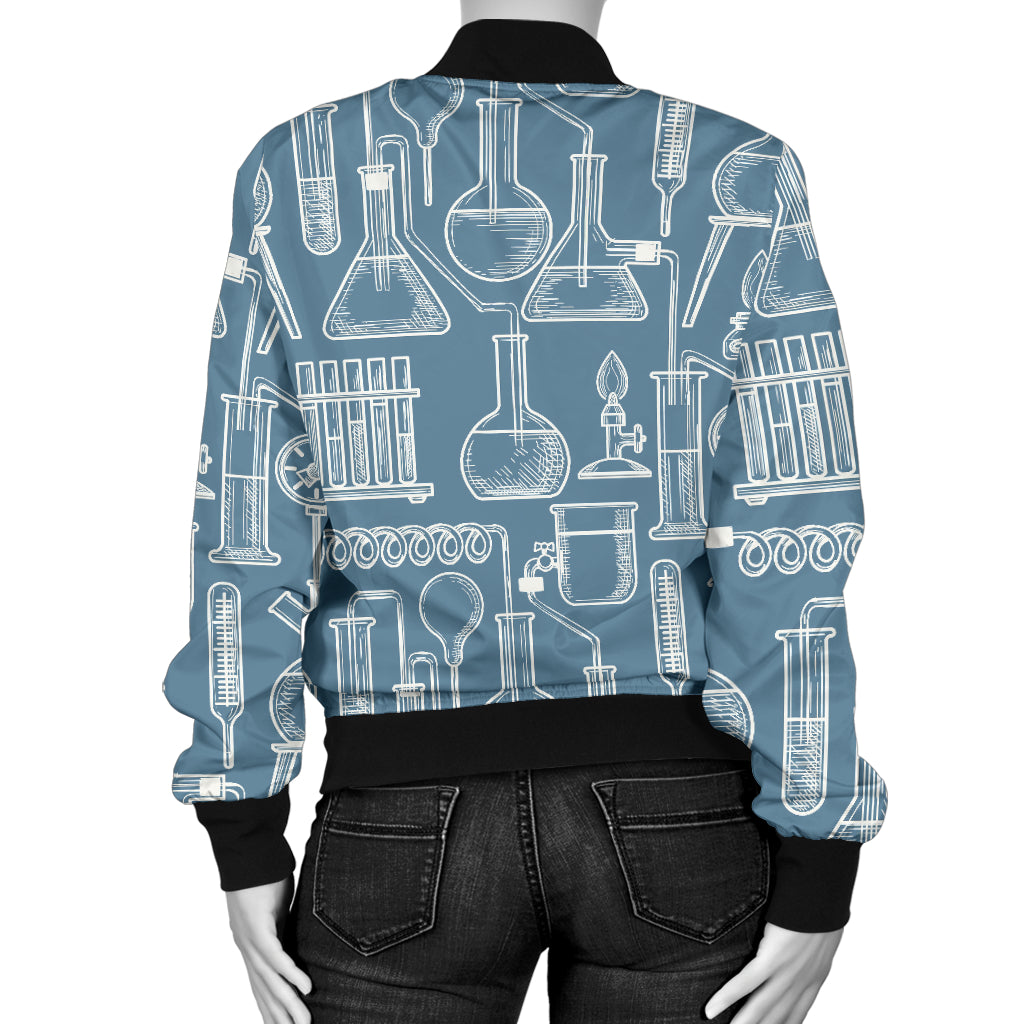 Chemical Pattern Print Design 05 Women's Bomber Jacket