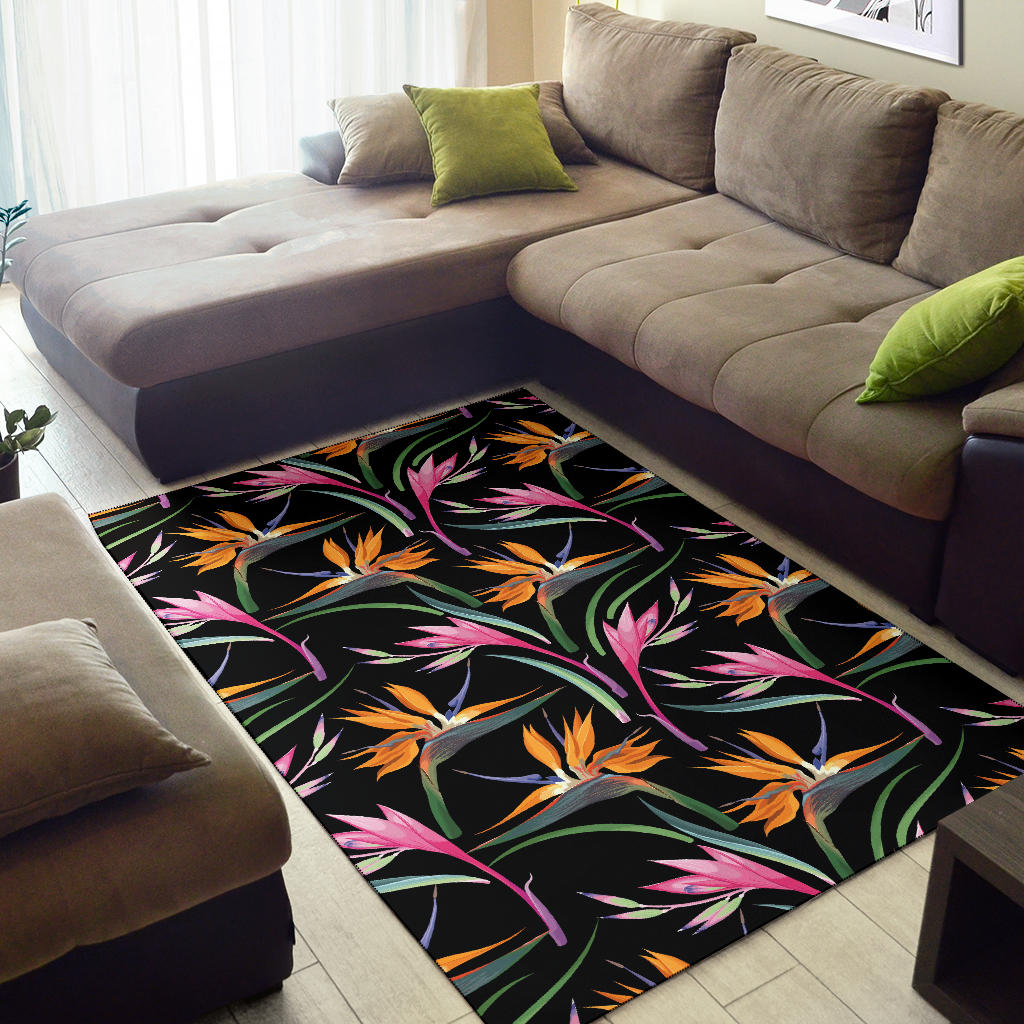 Tropical Flower Pattern Print Design TF017 Area Rugs