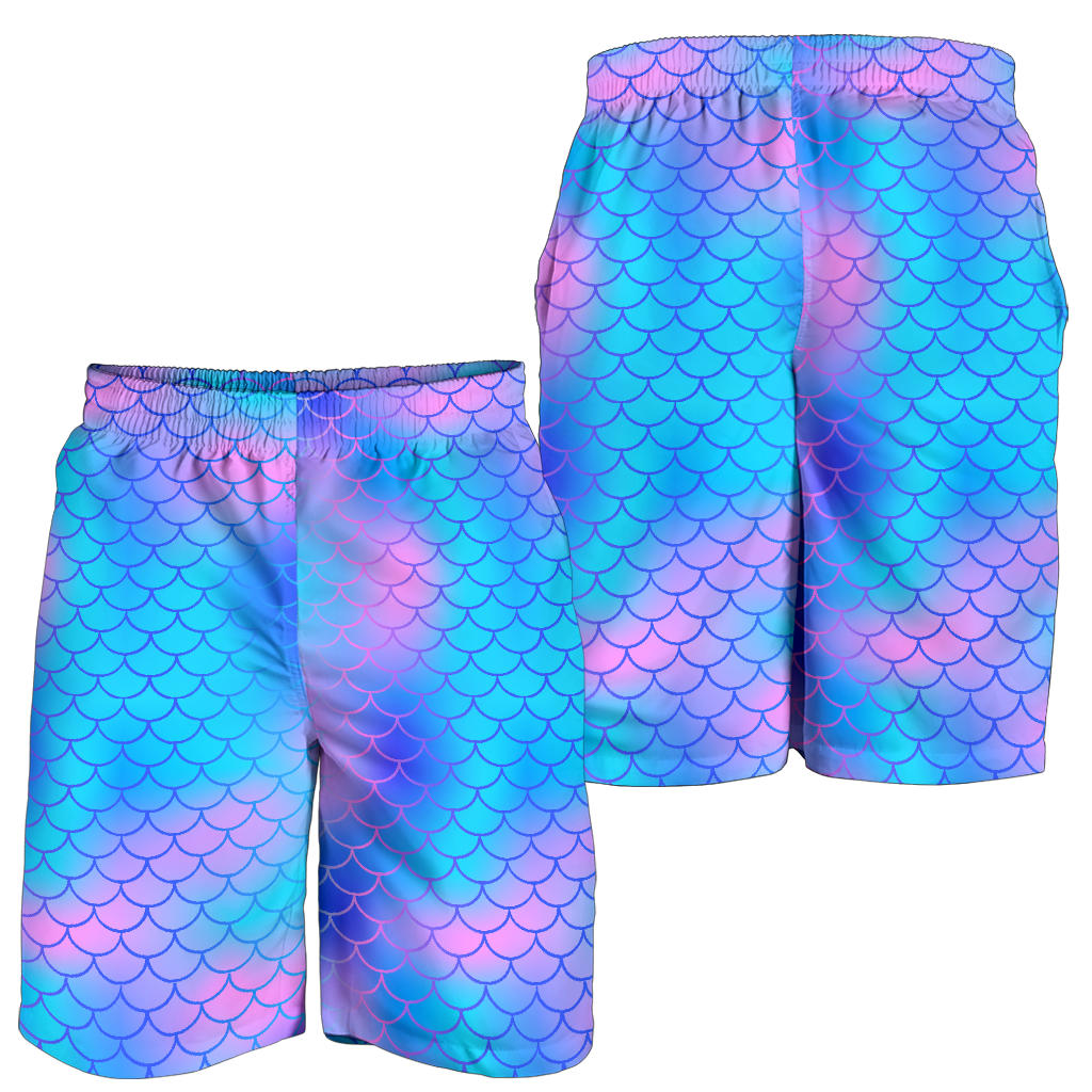 Mermaid Scales Pattern Print Design 04 Mens Shorts