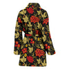 Cranberry Pattern Print Design CB02 Women Bathrobe