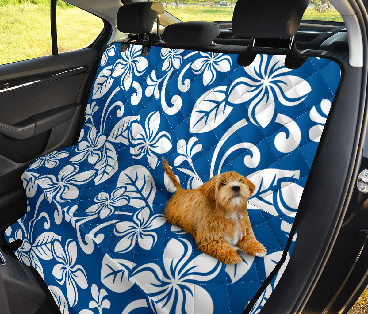 Plumeria Pattern Print Design PM013 Rear Dog  Seat Cover