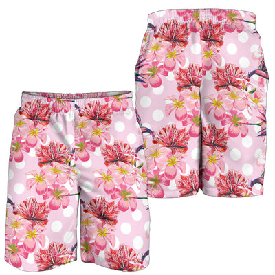 Bird Of Paradise Pattern Print Design BOP011 Mens Shorts