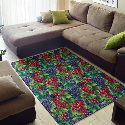 Grape Pattern Print Design GP02 Area Rugs
