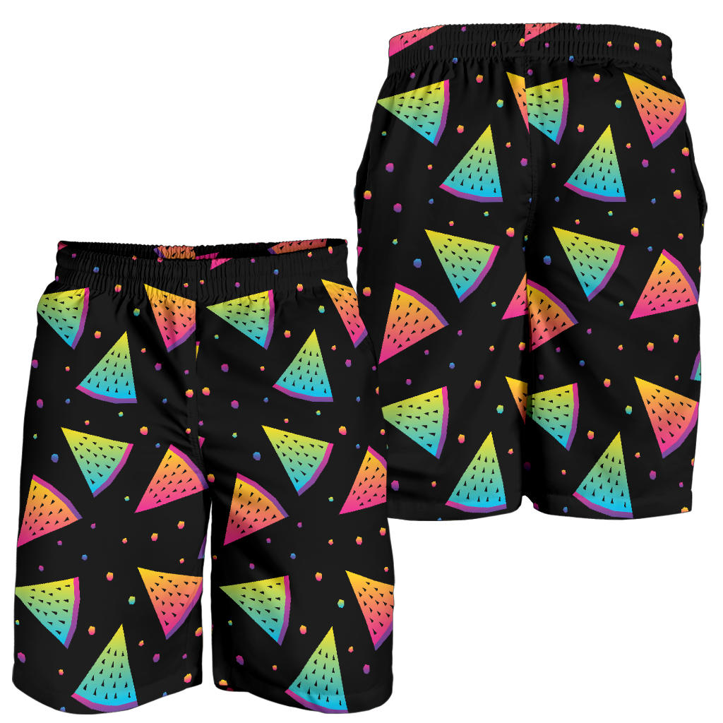Rainbow Watermelon Pattern Print Design A04 Mens Shorts