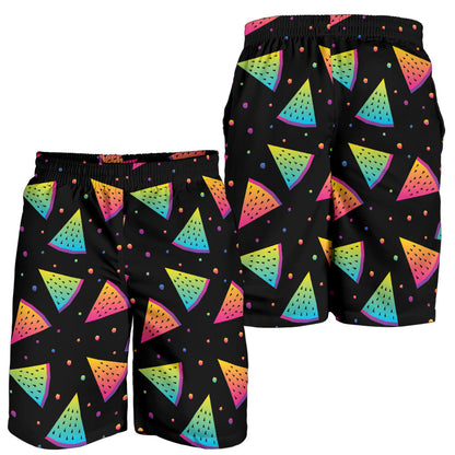 Rainbow Watermelon Pattern Print Design A04 Mens Shorts