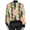 Cactus Pattern Print Design 01 Women's Bomber Jacket