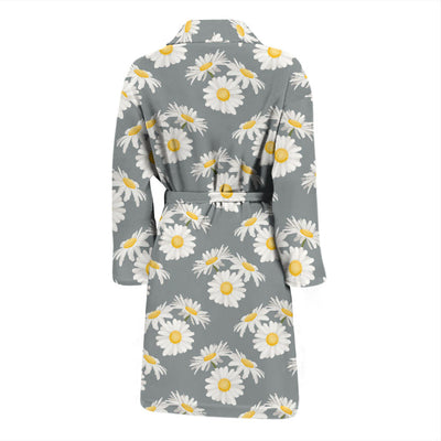 Daisy Pattern Print Design DS09 Men Bathrobe