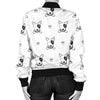 Bull Terriers Pattern Print Design 06 Women's Bomber Jacket