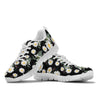 Daisy Pattern Print Design DS07 Sneakers White Bottom Shoes