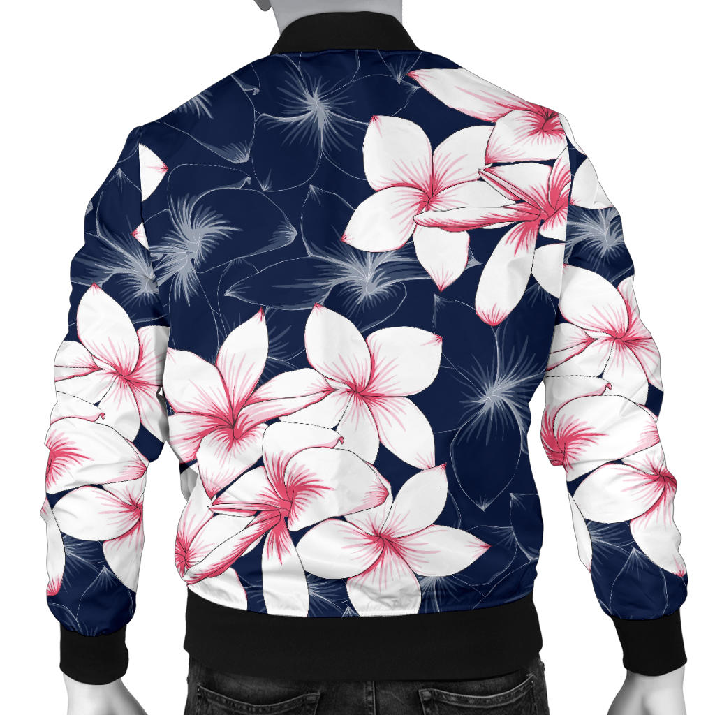 Plumeria Pattern Print Design PM017 Men Bomber Jacket