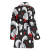 Rabbit Pattern Print Design RB012 Women Bathrobe