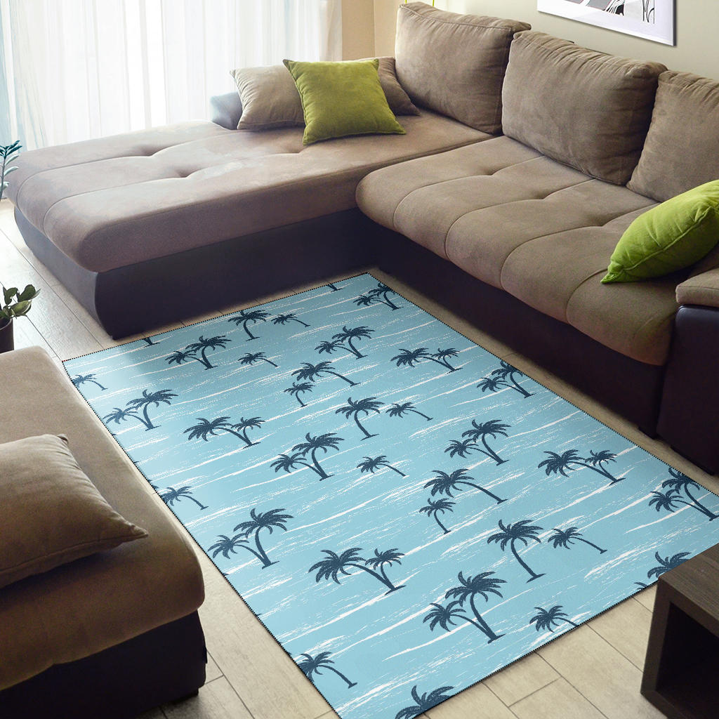 Palm Tree Pattern Print Design PT04 Area Rugs