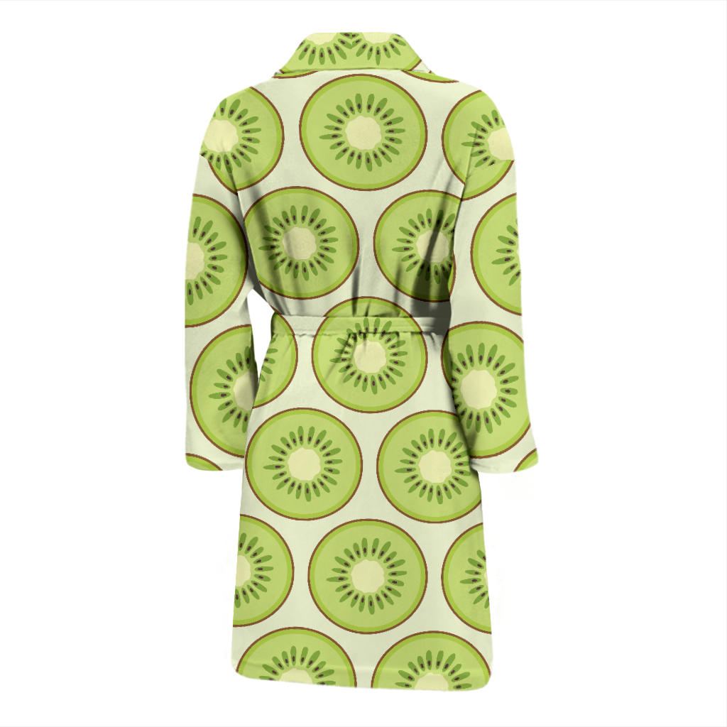 Kiwi Pattern Print Design KW02 Men Bathrobe