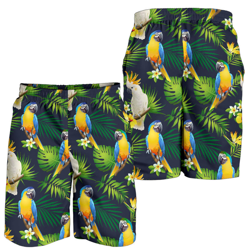 Parrot Pattern Print Design A03 Mens Shorts