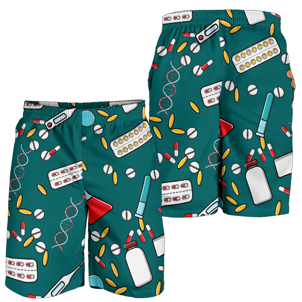 Nurse Pattern Print Design A05 Mens Shorts