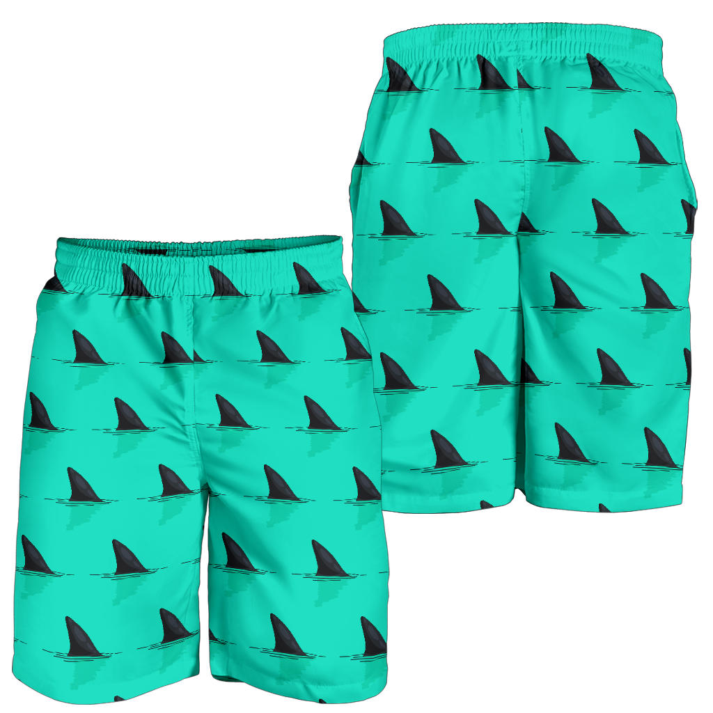 Shark Fin Pattern Mens Shorts