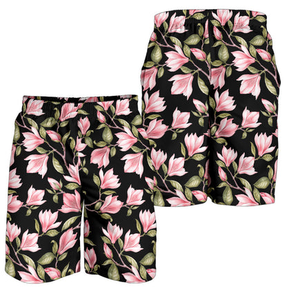 Magnolia Pattern Print Design MAG03 Mens Shorts