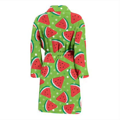 Watermelon Pattern Print Design WM05 Men Bathrobe