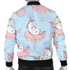 Donut Unicorn Pattern Print Design DN014 Men Bomber Jacket