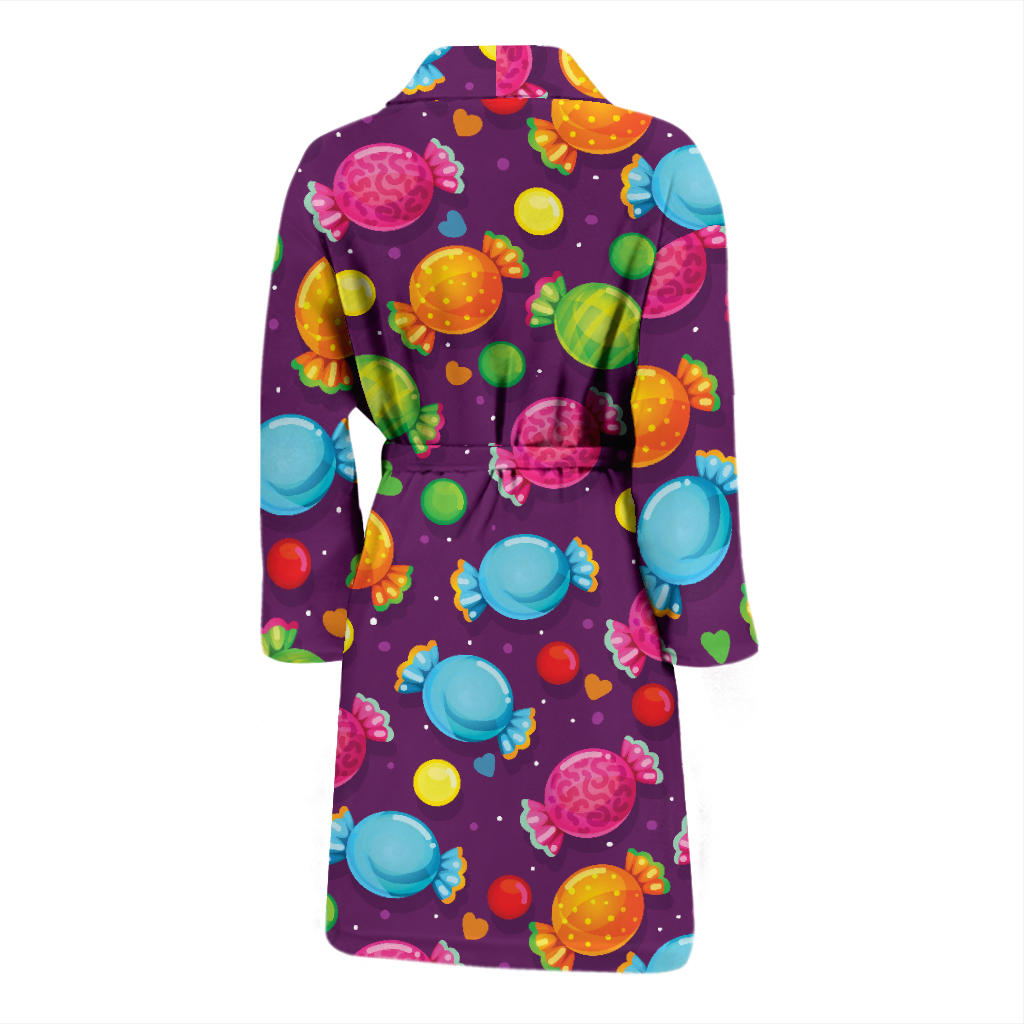 Candy Pattern Print Design CA05 Men Bathrobe