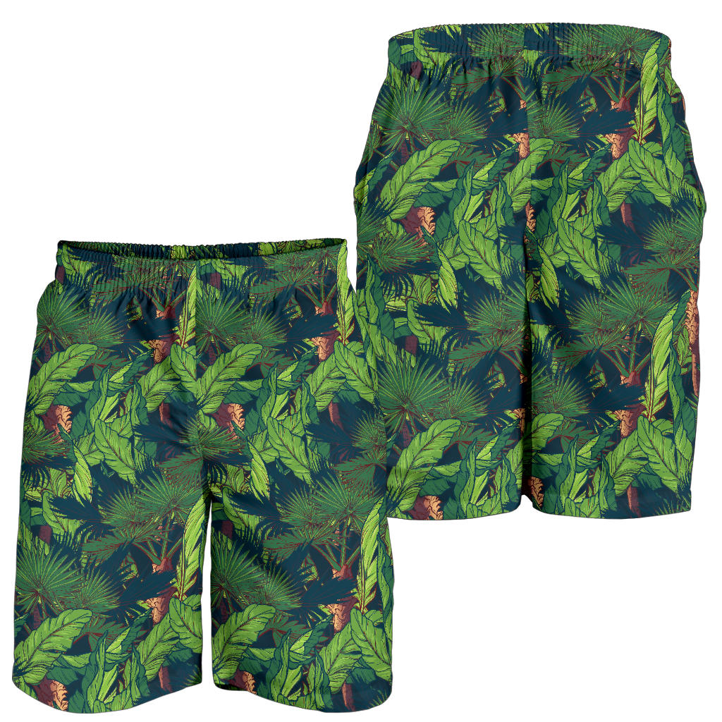 Rainforest Pattern Print Design A01 Mens Shorts