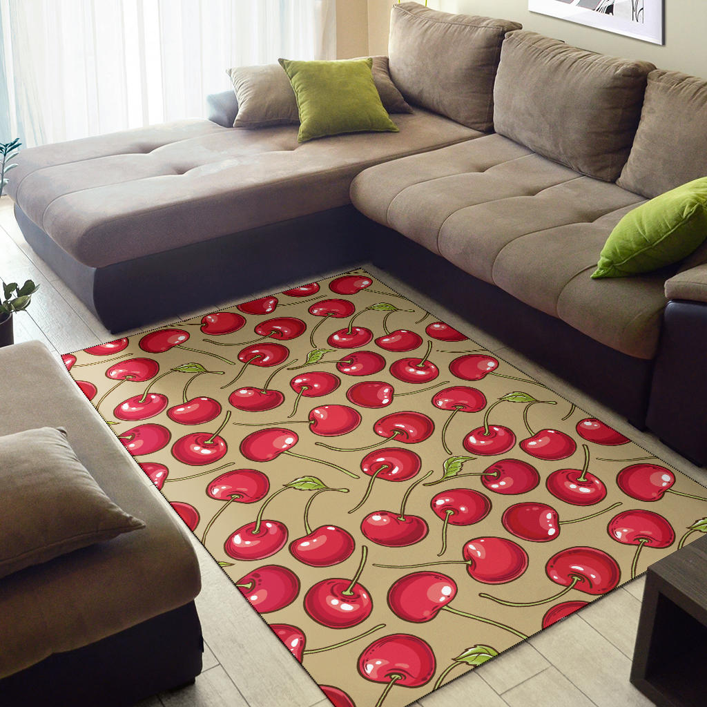 Cherry Pattern Print Design CH05 Area Rugs
