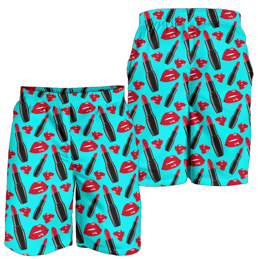 Lipstick Pattern Print Design LT02 Mens Shorts